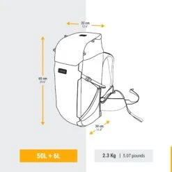 WOMEN’S TRAVEL TREKKING BACKPACK TRAVEL 900 50+6 L WITH SUITCASE OPENING 18 WOMEN’S TRAVEL TREKKING BACKPACK TRAVEL 900 50+6 L WITH SUITCASE OPENING -Outdoor Camping Store k00098c9abe81ff0b556ccc914d17294b 1