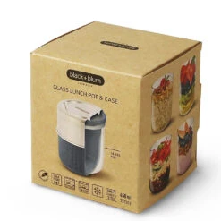 Black+Blum Glass Lunch Bowl 450ml Slate -Outdoor Camping Store k28e5252f57152de33659514e2d7b7d69