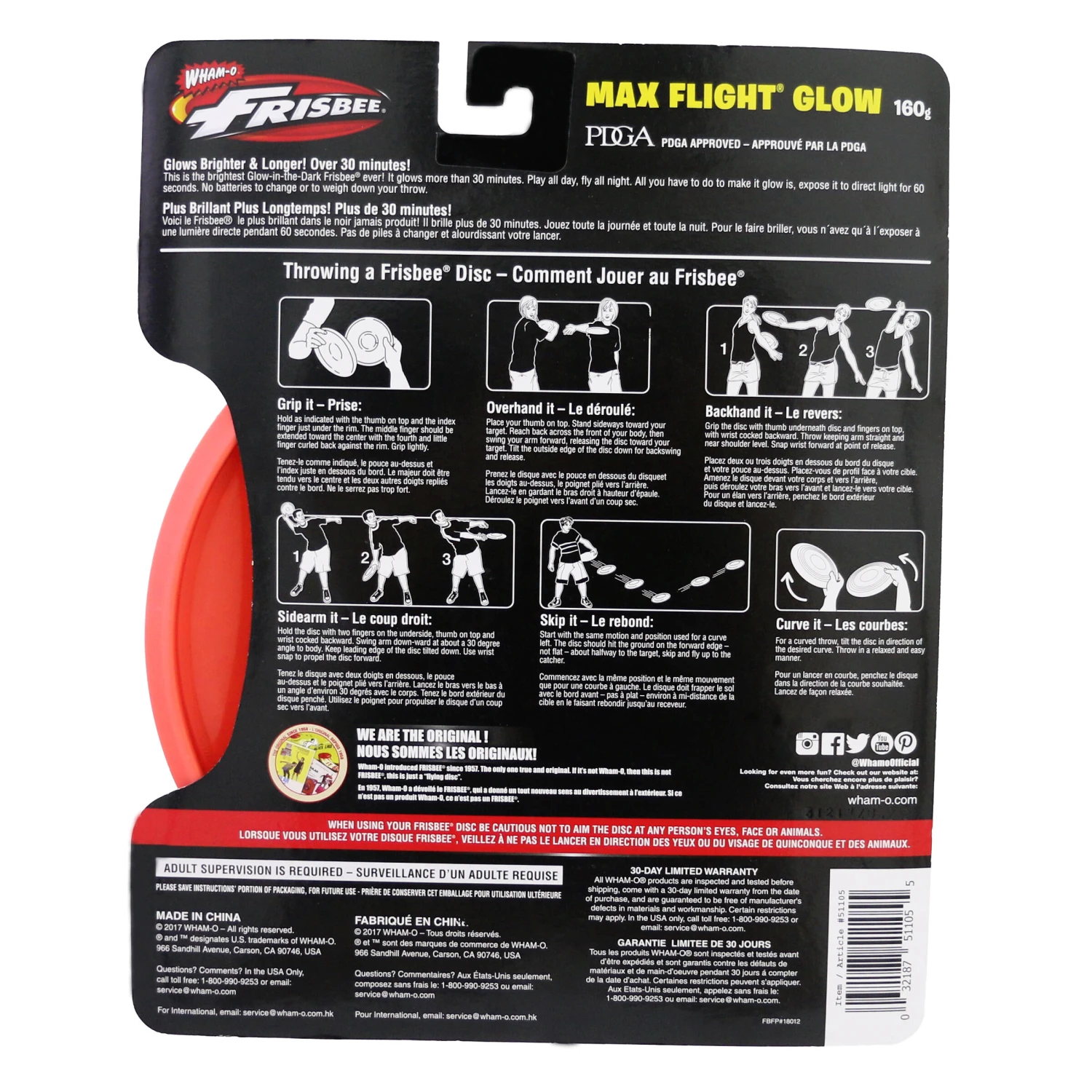 Flying Disc - Phosphorescent Orange 6 Flying Disc - Phosphorescent Orange - Image 4