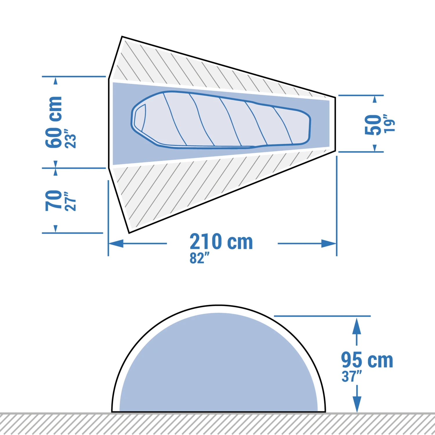 1 Man Trekking Dome Tent - MT900 5 1 Man Trekking Dome Tent - MT900 - Image 3
