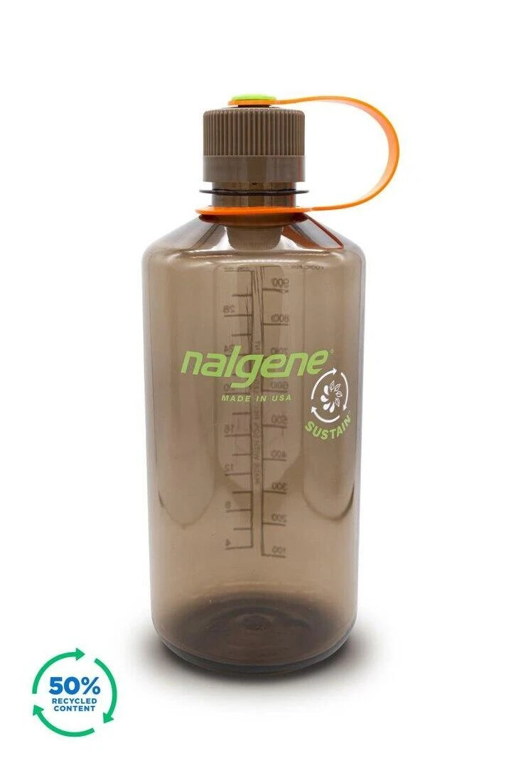 Nalgene 1L Narrow Mouth Sustain Water Bottle - Made From 50% Plastic Waste 7 Nalgene 1L Narrow Mouth Sustain Water Bottle - Made From 50% Plastic Waste - Image 5