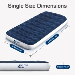 Single Camping Air Bed – Navy/White -Outdoor Camping Store k8d17aa9b995bb950741a64fa6271a0fa
