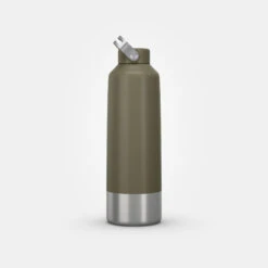 Quechua Stainless Steel Hiking Flask With Screw Cap MH100 1.5 L Khaki -Outdoor Camping Store kb11e5d4c216442f1edabe12e139aa85a