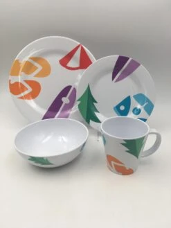 OLPRO Spring Bay Melamine Set (8 Piece) -Outdoor Camping Store kcc00a7102b36445fc7be9cbd3c7cc0a6 1