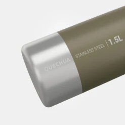 Quechua Stainless Steel Hiking Flask With Screw Cap MH100 1.5 L Khaki -Outdoor Camping Store ke00fb3c1718e1f1884a8d1ed33b7a366