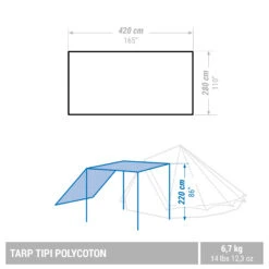 Quechua CAMPING TARP - TEPEE POLYCOTTON - 6 PERSON 11 Quechua CAMPING TARP - TEPEE POLYCOTTON - 6 PERSON -Outdoor Camping Store ke30b7f3a23affb145c4ab3ef67f6c363